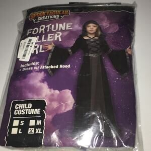 Spooktacular Creations Hooded Robe Costume For Girls Halloween Role-Playing